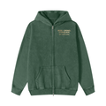 Rise. Grind. Conquer. Money Green Zip-Fleece Hoodie (Limited)