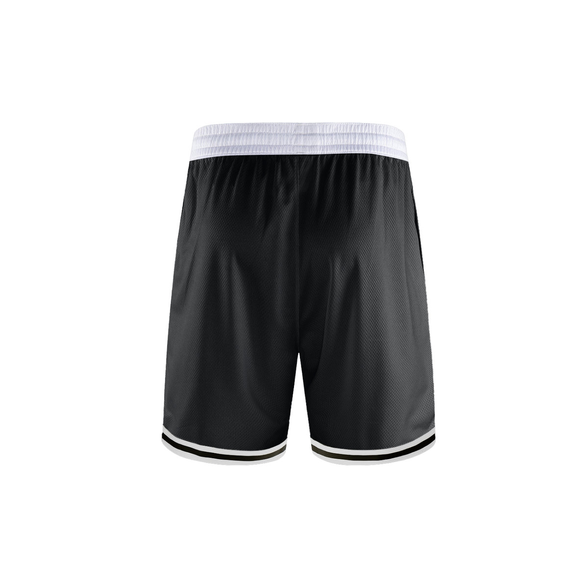 Rise. Grind. Conquer. Classic Stripe Trim Basketball Shorts