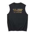 Rise. Grind. Conquer. Men Sleeveless Cotton Tank Top (Limited)