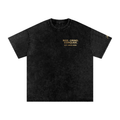Rise. Grind. Conquer. Washed Oversized Cotton T-Shirt (Limited)