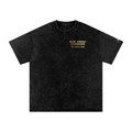 Rise. Grind. Conquer Snow Washed Oversized Cotton T-Shirt (Limited)