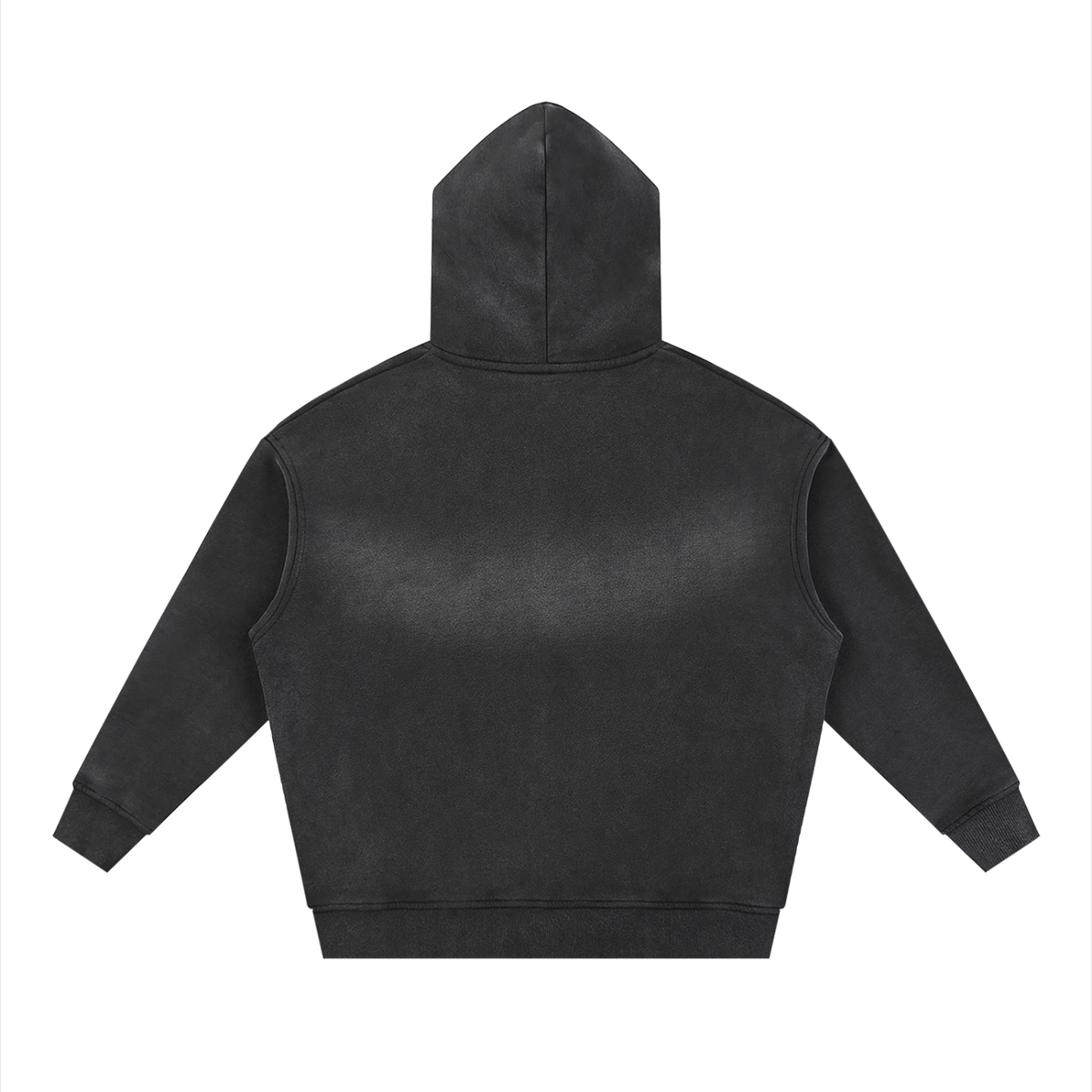 Rise. Grind. Conquer. Zipper Fade Boxy Fleece Hoodie (Limited)