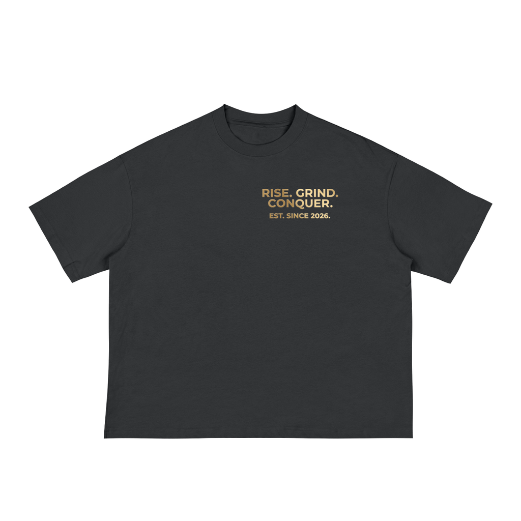 Rise. Grind. Conquer. Classic Loose Boxy Tee