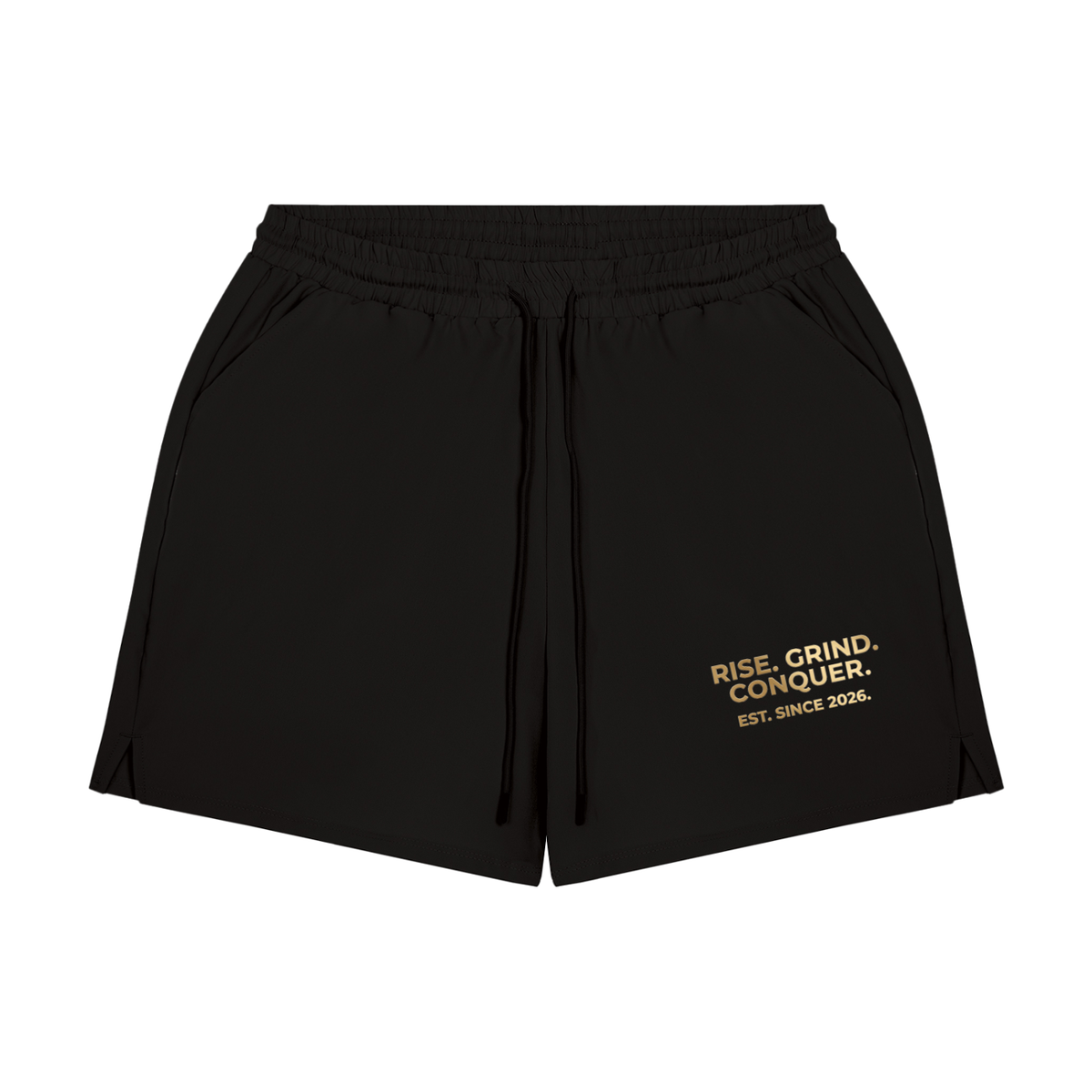 Rise. Grind. Conquer Athletic Runner Shorts (Limited)